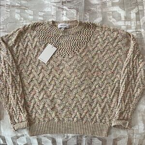 Dear John Multicolor Cable Knit Sweater